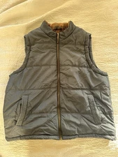 Weatherproof Vintage Men's Quilted Vest, Flannel Lined, Green, XXL, Warm