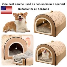 Dog Kennel Comfortable Cat Cave House Large Dog Bed House Dogs Cats Pet Supplies