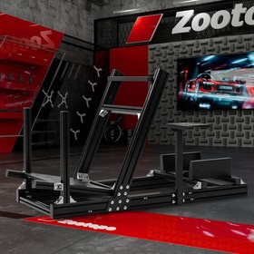 Zootopo 4080Aluminum Alloy Racing Simulator Cockpit Fit For Logitech G920 G923