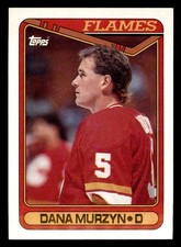  304 Dana Murzyn 5 Flames 1990 Topps Hockey Sports Trading Card 