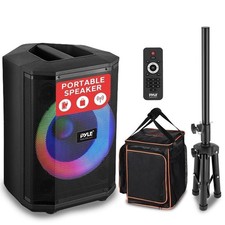 Pyle 120 W Portable BT Speaker System w/ Built-in Rechargeable Battery