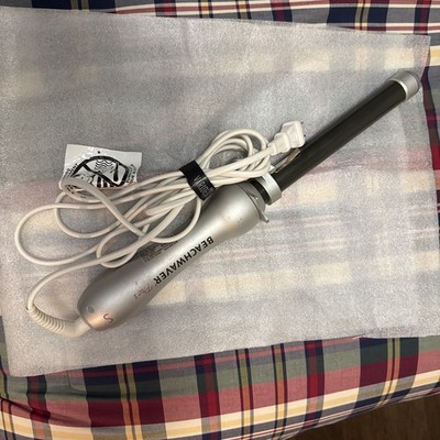 Beachwaver Pro 1  Rotating Ceramic Curling Iron BW1136 Silver Tested Works