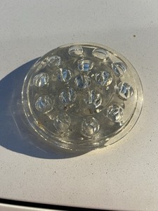 Rare vintage beautiful glass flower frog of 50's
