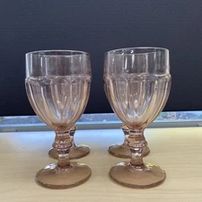 Libbey Set Of 4 Duratuff Gibraltar Pink Iced Tea Glasses Plum Pink Glasses