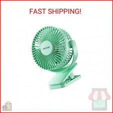 Gaiatop Portable Clip on Fan Battery Operated, Small Powerful 3 Speed Quiet 360
