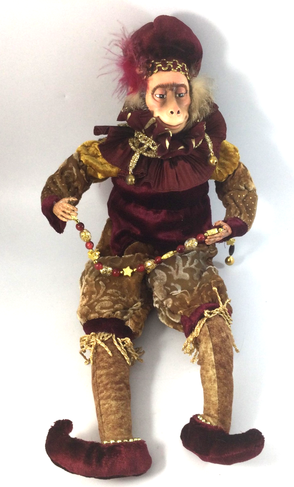 Vintage Retried Wayne Kleski Doll Jester Monkey 18