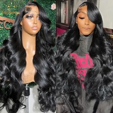Transparent Body Wave HD Lace Front Human Hair Wig Remy Glueless Wig Pre Plucked
