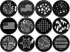 Rosco Stainless Steel Gobos C Size 150mm 6 inch diameter Group of 12 3