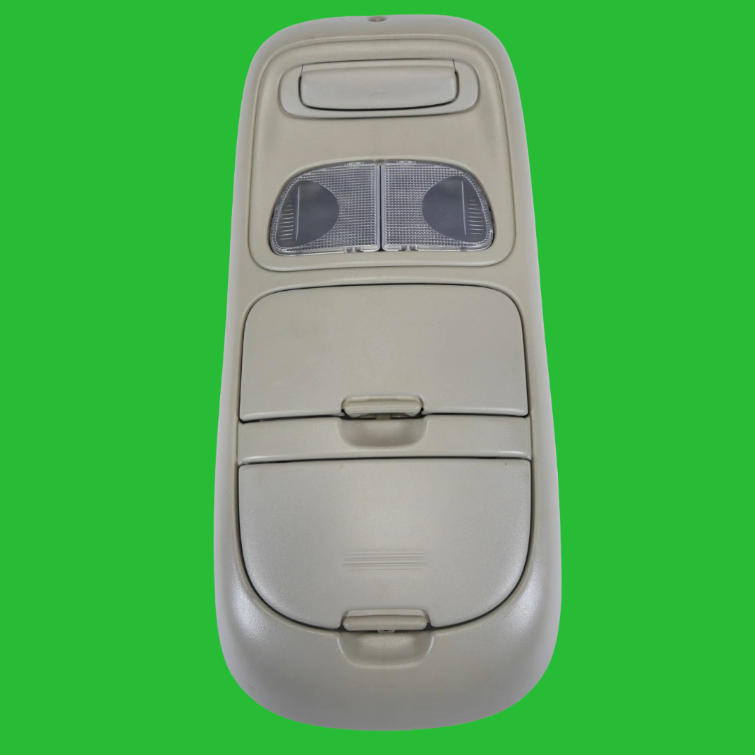🟩1999-2004 OEM Dodge Dakota Overhead Console Dome Light Sunglass Storage Beige