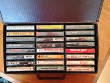 lot of 24 vintage rock heavy metal and 80s cassette tapes