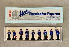 Alt  Set Eisenbahnfiguren / Figuren " Hels " Spur H0
