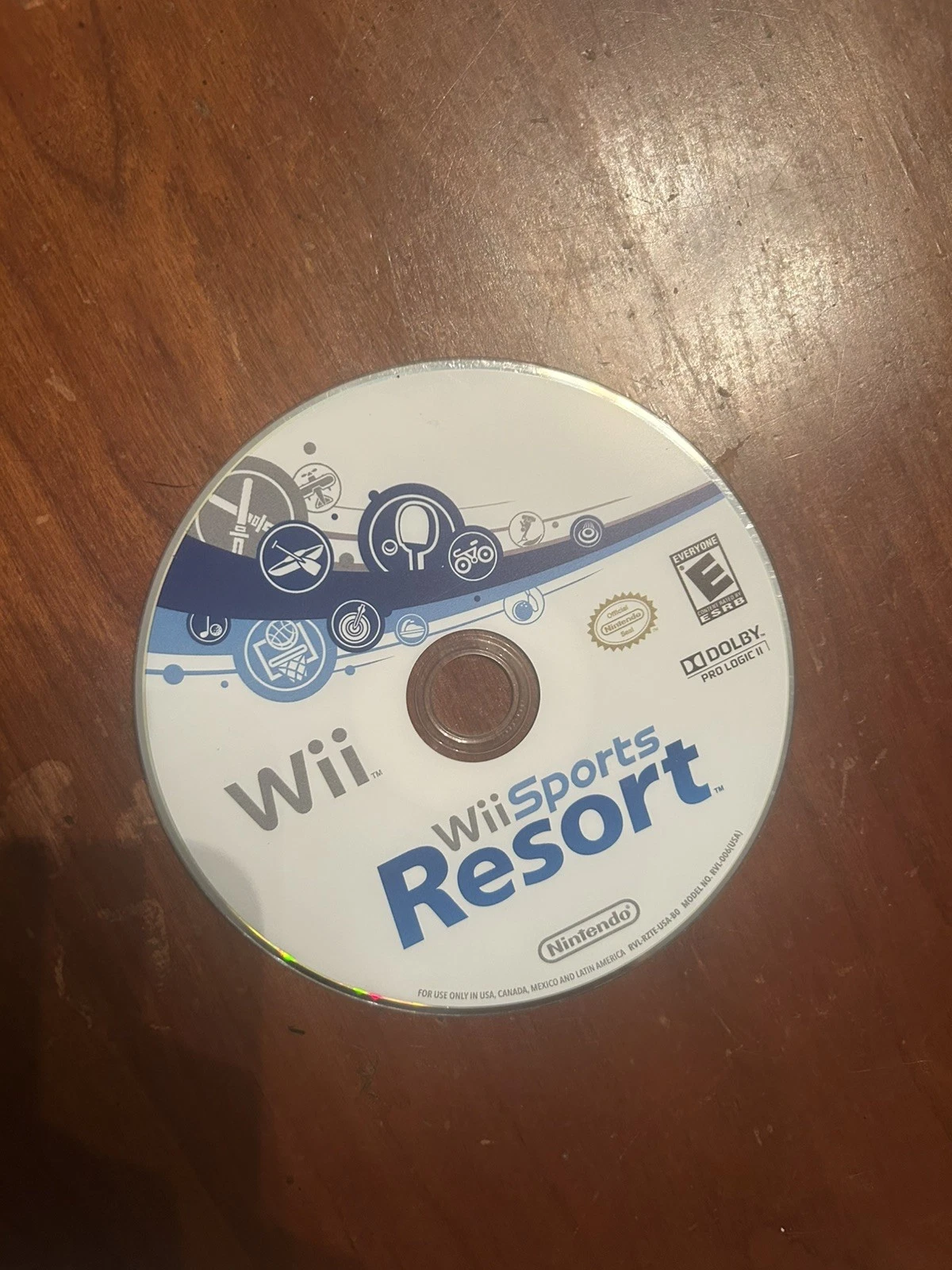 nintendo wii sports resort wii game disc only ntsc-u/c e everyone