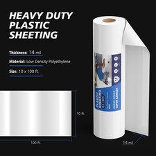 14mil 1000 SQFT 10x100 Crawlspace Flooring Underlayment Vapor Barrier iNSULATION