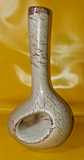 ausgefallene Vase-Tonvase-Blumenvase Höhe 36 cm.x 17x17 cm. Bodenruck # 934