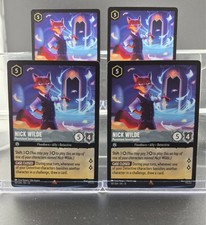 Disney Lorcana Nick Wilde - Persistent Investigator 187/204 Whispers Well 4 Card