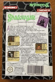 NES ~ SHADOWGATE ~ Nintendo NES-3S-AUS Game Cart + Sleeve + Inst + Box Pal A
