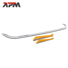 Zierleiste Stoßfänger Stoßstange Hinten Glänzend Silber für Mercedes-Benz C207