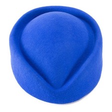Wool Stewardess Air Hostesses Pillbox Hat Millinery Teardrop Base A040