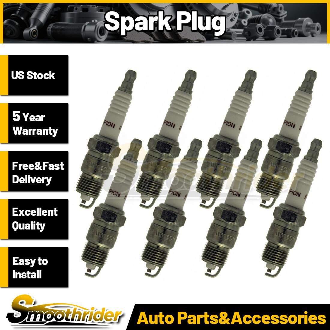 Champion Spark Plug 8pcs Spark Plug For Chevrolet B7 1994 1995 1996 1997