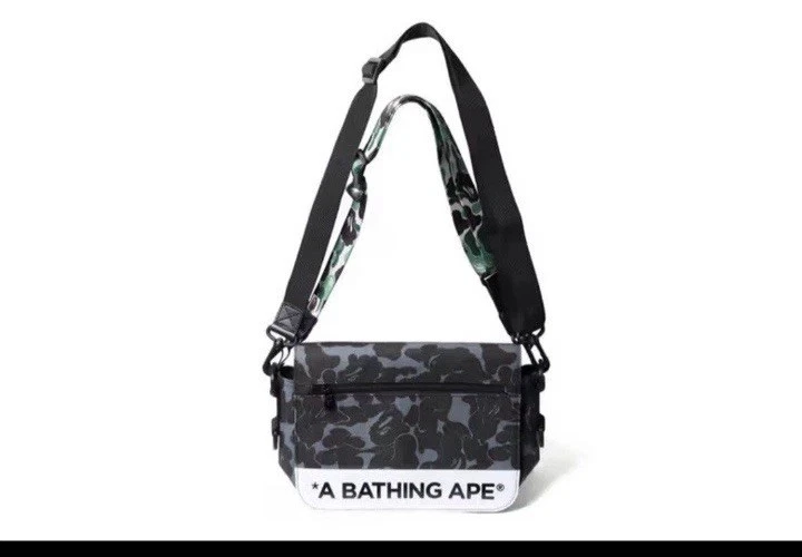 Bolso lateral raro Bape A Bathing Ape 2017 ABC camuflaje doble correa Foto 2 de 4