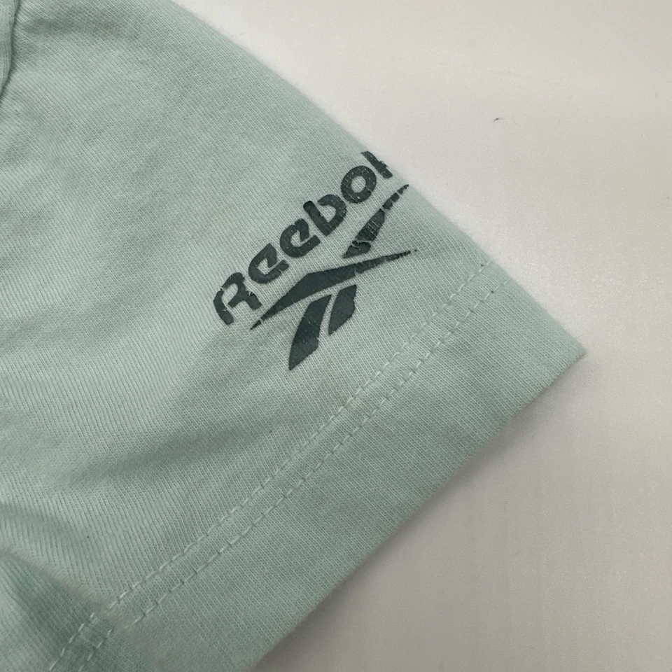 Camiseta Reebok Jóvenes Niñas Talla 4 Verde Estampado Gráfico Logo...#22508 Foto 3 de 4