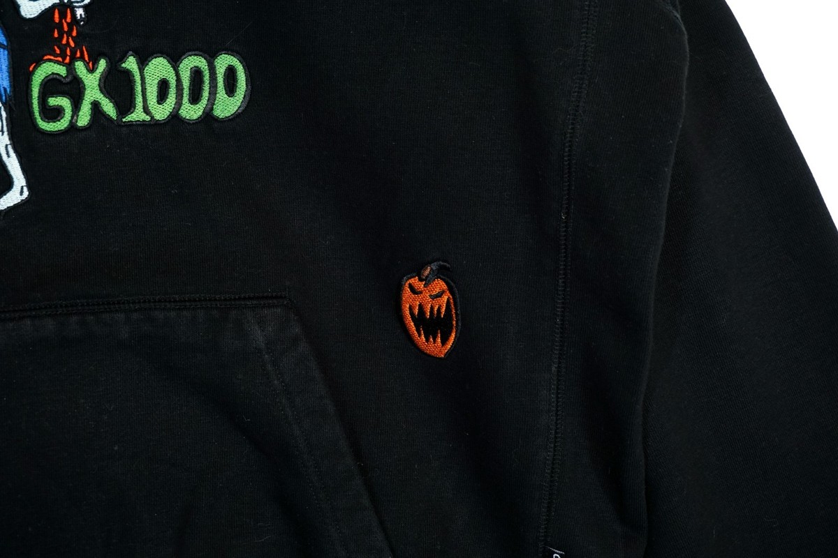 GX1000 Black Halloween Cotton Hoodie Men's Oversized Size S | eBay