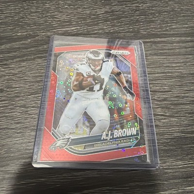 2025 Prizm No Huddle AJ Brown Red No Huddle SP /99 #253 Eagles