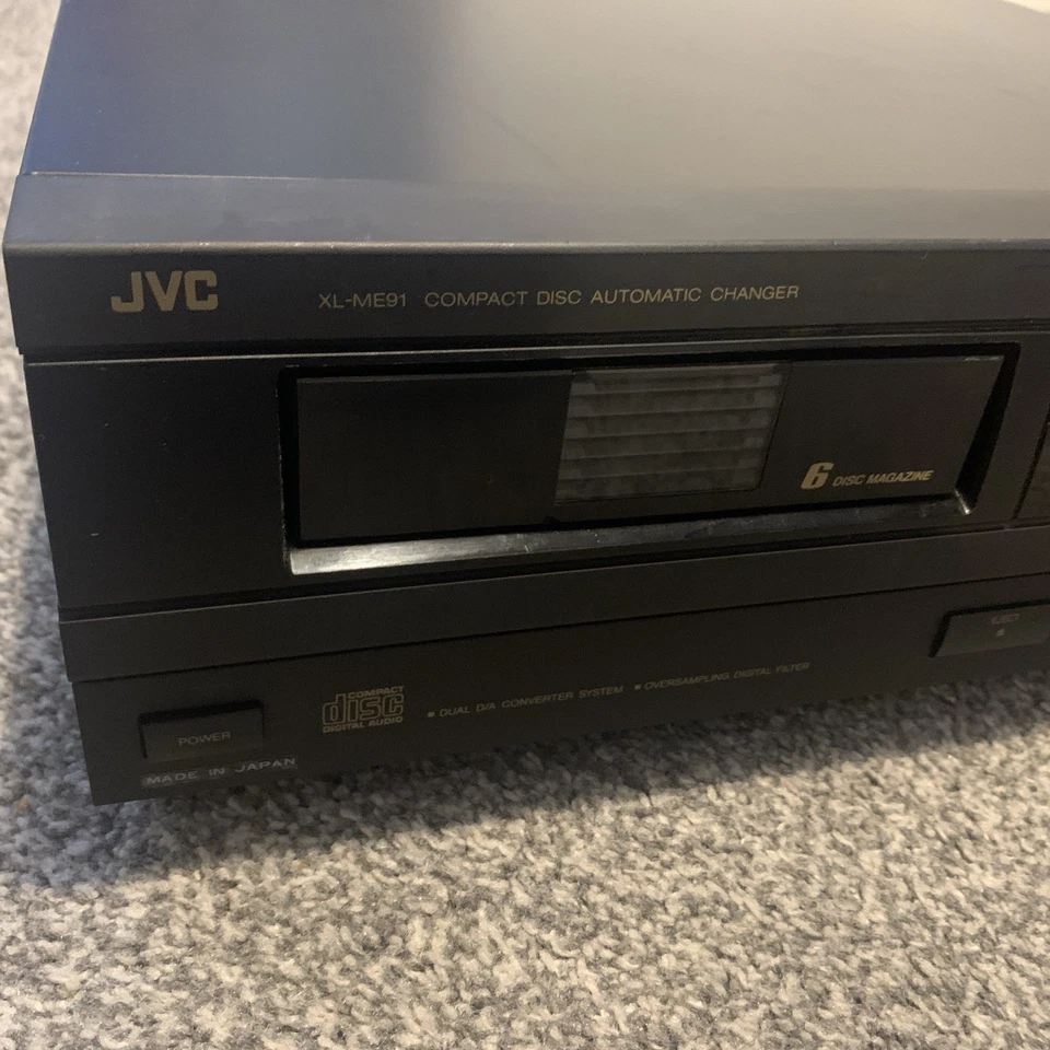 JVC XL-ME91 6 Disc CD Player HiFi Automatic CD Changer Magazine RCA Black - Image 2 of 4