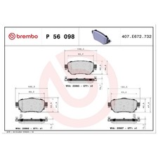 Satz Bremsbeläge Bremsklötze hinten für Renault Kadjar HA Koleos 2 HC | 24633
