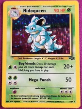 Pokémon TCG Nidoqueen Vintage Jungle Holo Card 7/64 Unlimited Rare LP 1999 WOTC on eBay