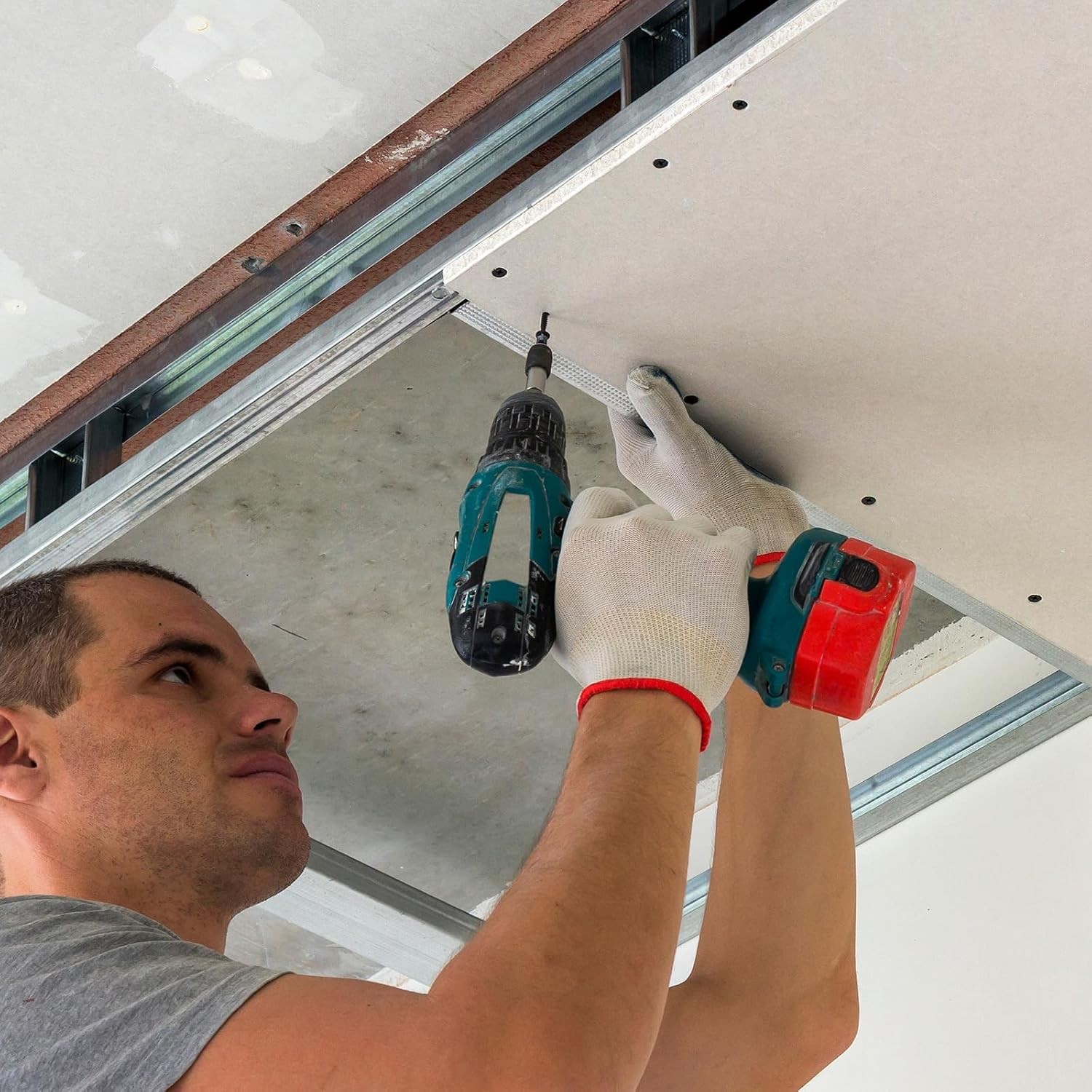 170pcs #6 × 1-1/2 inch Drywall Screws, Black Wood Screws, Coarse Thread #259  