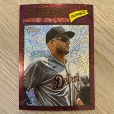 2026 Topps Heritage Baseball Burgundy Sparkle Parker Meadows #208 Ships Free PWE
