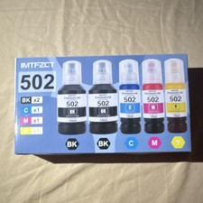 Epson 502 Ink Bottles 2 Black, Cyan, Magenta, Yellow