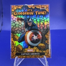 2026 Topps Finest Fantastic Four #CT-03 Captain America Its Clobberin Time