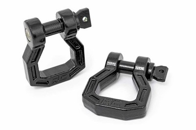 Rough Country Universal D-Ring Forged Pair Black