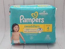 Pampers Swaddlers Active Baby Diaper Size 4 22-37 Lb, 22 Diapers