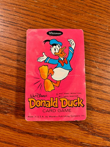 Vintage/Rare 1955 Whitman Walt Disney Donald Duck Card Game ~ 100% Complete