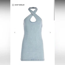 Ser.o.ya Denim Halter Dress Size Small Hugo Dress Festival Party Travel
