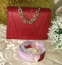 BNWOT Genuine*Amanda Wakeley Deneuve *LG Flap over Leather Shoulder Bag,RRP £450