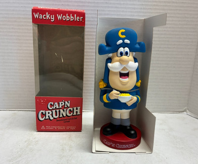 F2 Quaker Oats 7'' Cap'n Crunch Wacky Wobbler PVC Figure Boxed Funko 2001