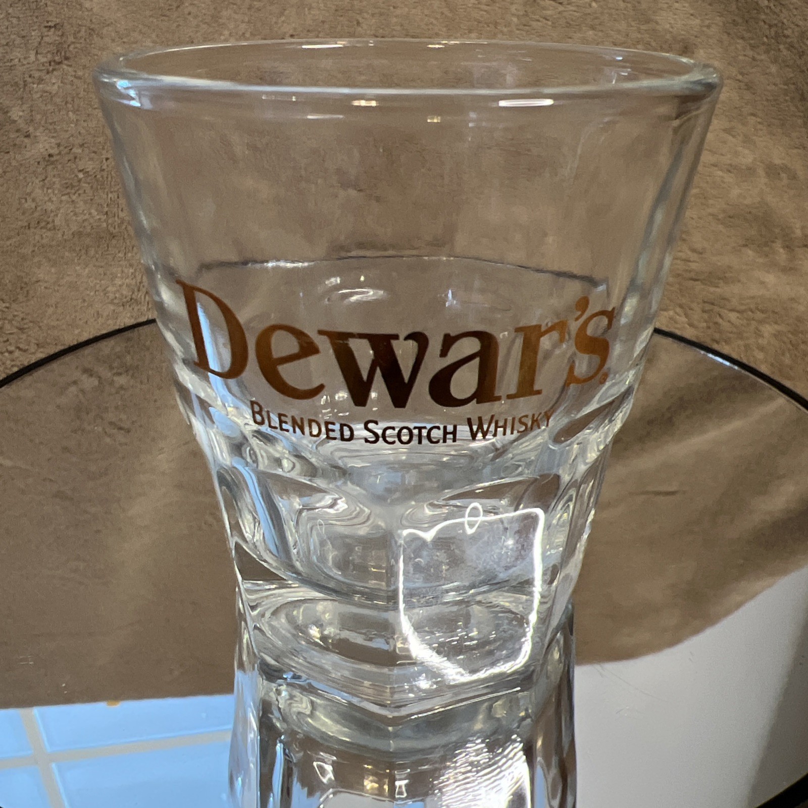 Dewars Blended Scotch Whisky Libbey 4 OZ Drink Glass Glassware Barware USA