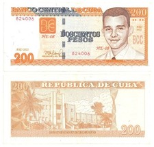 🇨🇺 Carribean Island 200 Pesos Banknote Currency Paper Money Frank Pais P130
