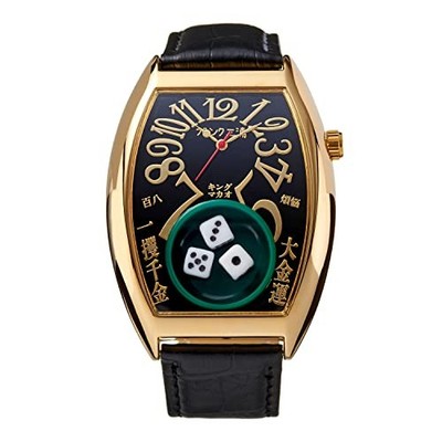 Frank Miura Macau Dice Parody Watch Reprint Limited Gold Black
