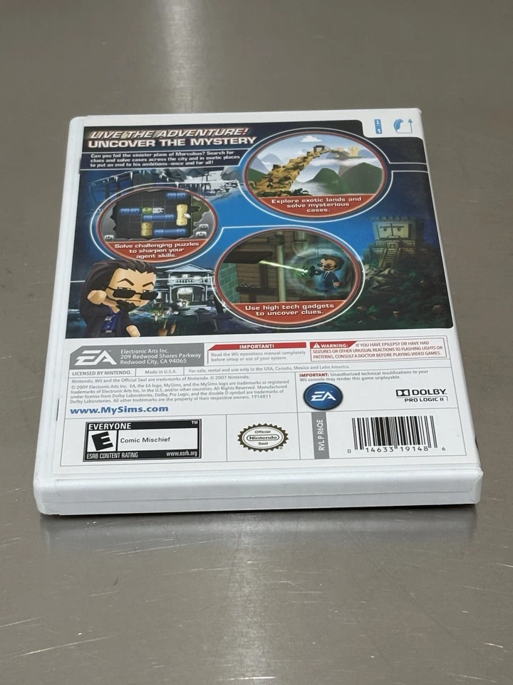 My Sims: Agents (Nintendo Wii, 2009) CIB Complete With Manual EA MySims Tested - Image 4 of 4