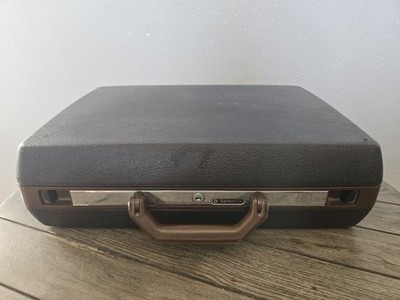 Vintage Samsonite Broker Brown Attache Briefcase 17'' X 13'' X 5'' No Key Business