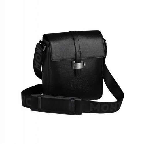 Borsa tracolla Montblanc - Pelle nera - Westside City Bag 104612 North  South | eBay