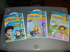 vTech V.Reader with 3 Used Cartridges  Case