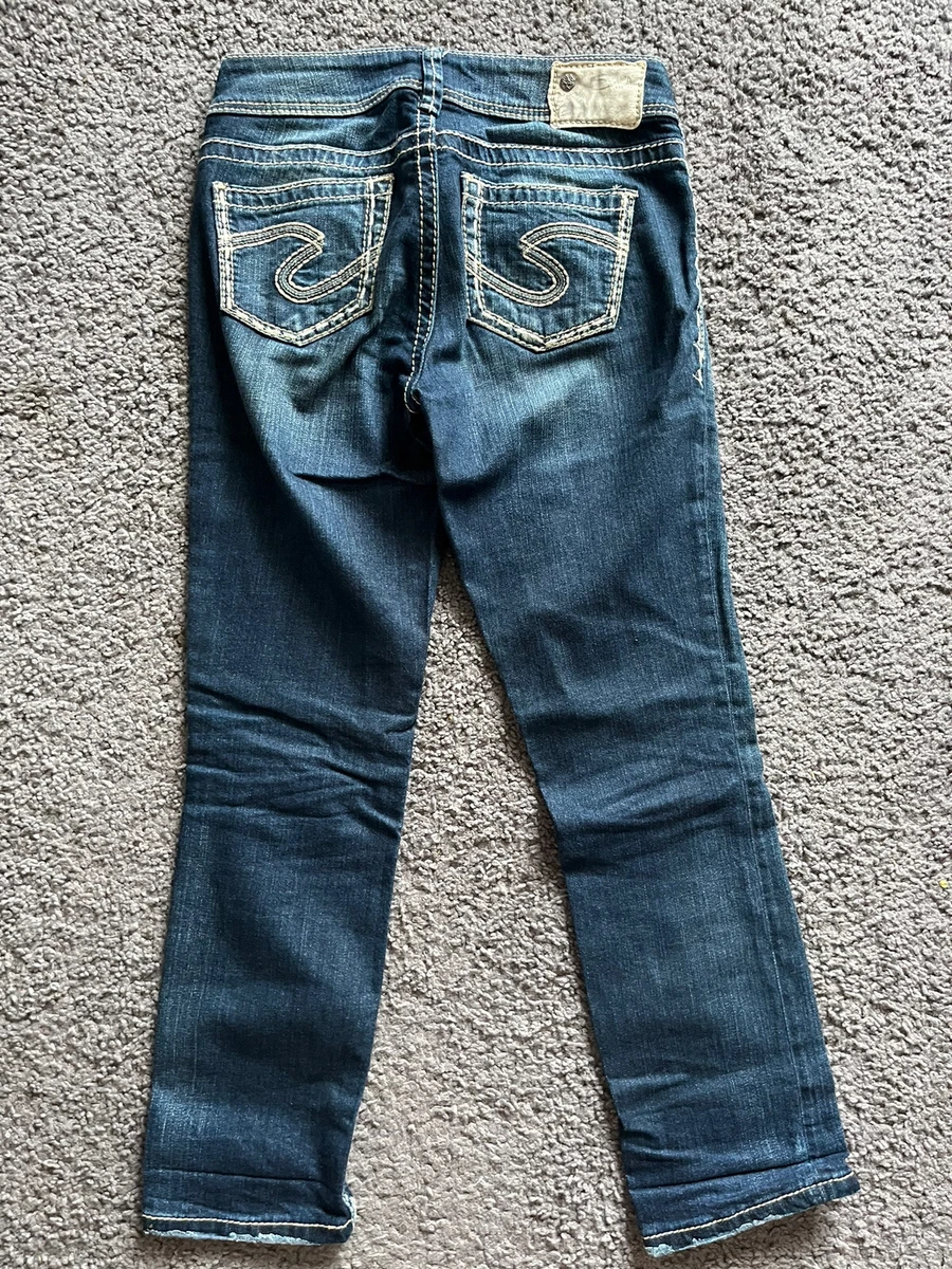 Ladies silver store jeans
