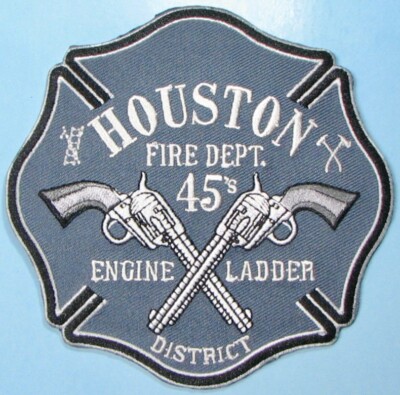 Houston, TX Fire Dept Patch 4.5''X4.5''. PP58a.