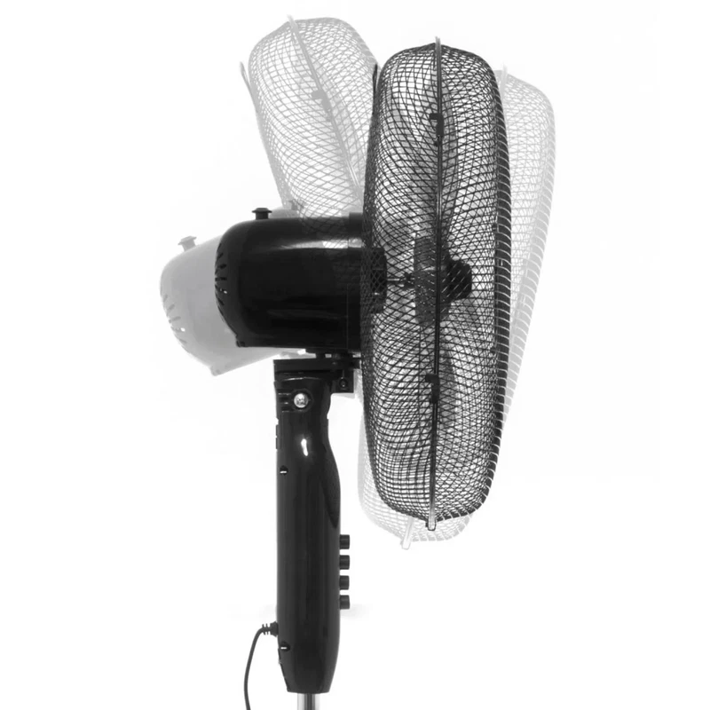 Ventilatore Ventolino Raffrescatore a Piantana Aria AKAI 5 Pale Oscillante Nero, fotografia 3 di 8